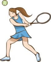 tennis speler PNG grafisch clip art ontwerp