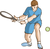 tennis speler PNG grafisch clip art ontwerp