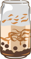 Bubble tea png graphic clipart design