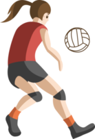 volleyball player png graphic clipart design