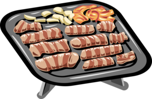 grillé porc ventre png graphique clipart conception