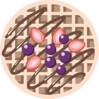 Waffle png graphic clipart design