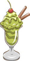sundae de sorvete png design de clipart gráfico