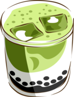 Matcha Green Tea png graphic clipart design