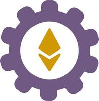 Ethereum Setting Vector Icon