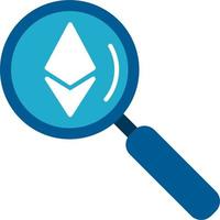 ethereum buscar vector icono