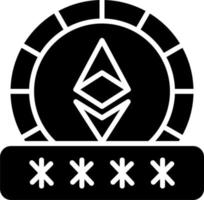 Ethereum Password Vector Icon