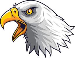 Cartoon Eagle head mascot vector