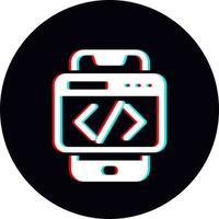 Smartphone Coding Vector Icon