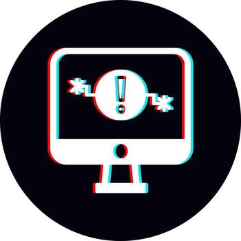 icono de vector de problema