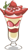 sundae de sorvete png design de clipart gráfico