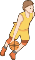 Basketball player png graphic clipart design