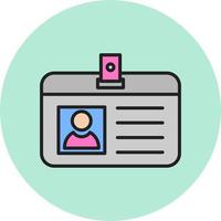 Identification Card Vector Icon