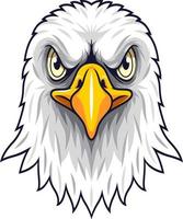 dibujos animados águila cabeza mascota vector