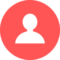 people icon red png