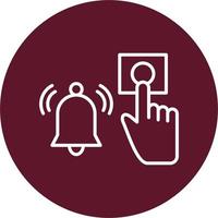 Emergency Alarm Button Vector Icon
