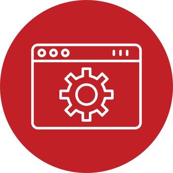 Web Page Setting Vector Icon