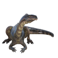 plateosauro dinosauro isolato 3d rendere png