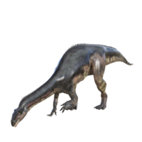 plateosauro dinosauro isolato 3d rendere png