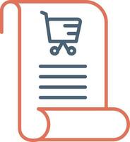 Shopping List Vector Icon