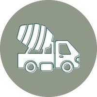 Cement Truck Vector Icon