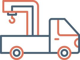 Crane Truck Vector Icon