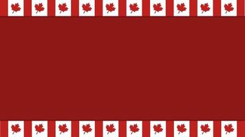 Animated of Canada flag background with copy space area. Suitable for country event. video