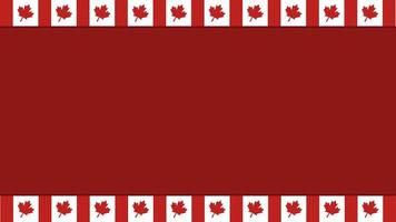 Animated of Canada flag background with copy space area. Suitable for country event. video