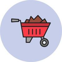 Wheelbarrow Vector Icon