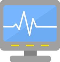 ecg leyendo vector icono