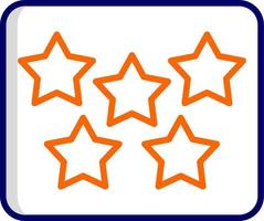 Five Star Vector Icon