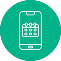 Smartphone Calendar Vector Icon