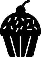 icono de vector de cupcake