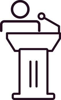 icono de vector de conferencia