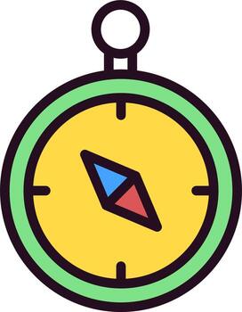 icono de vector de brújula
