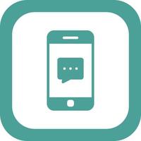 Phone Chat Vector Icon