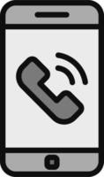 icono de vector de llamada telefónica