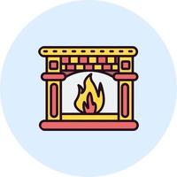 Fire place Vector Icon