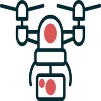 icono de vector de dron de cámara