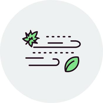 icono de vector de viento