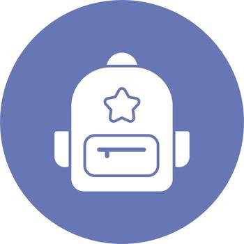 icono de vector de mochila