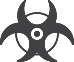 biological weapon symbol illustration in minimal style png