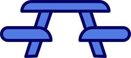 Picnic Table Vector Icon