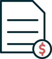 Receipt Vector Icon