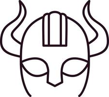 Viking helmet Vector Icon