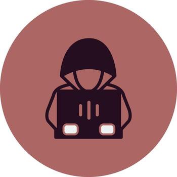 icono de vector de hacker