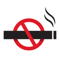 não fumar placa isolado png