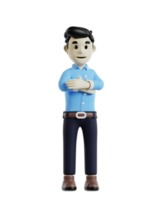 masculino empleado 3d modelo icono png