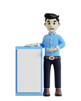 Male Employee 3D Model Icon png