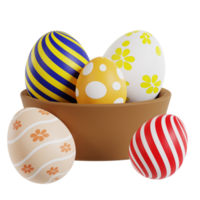3D Easter Eggs png